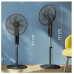 CX1520/01 Philips 1000 Series Pedestal Fan with Remote - Black